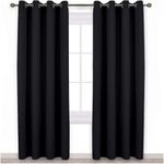 NICETOWN Black Blackout Curtains fo