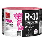 Owens Corning "EcoTouch" PINK® FIBERGLASTM Insulation for Attic 15"x25', Unfaced