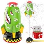 Skirfy Water Rocket Launcher for Kids Toys,Summer Water Sprinkler for Kids,Outdoor Water Toy Backyard Lawn Birthday Gift for Girls Boys Age 3 4 5 6 7 8 Year Old