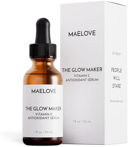 MAELOVE Glow Maker Vitamin C Serum with Vitamin E, Ferulic Acid & Hyaluronic Acid, Award-Winning Brightening and Hydrating Facial Serum, Unscented, 1.0 fl oz