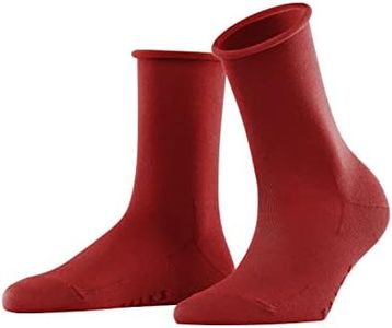 FALKE Women's Active Breeze Socks, Breathable, Cooling, Sustainable Lyocell, Crew, Sweat Wicking, Coolmax Clothing, Red (Scarlet 8228), 8-10.5, 1 Pair