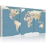 WELMECO Large 36"x60" Map of the Wo