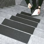 Anti Slip Treads/Non Slip Self Adhesive Step Covers - Black, Pack of 5