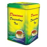 DUNCANS FINEST HAND - PICKED LEAF TEA Darjeeling Tea, 100% Orthodox Tea in 250gm Tin Caddy Pack | Darjeeling Long Leaf Black Tea