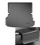 WeatherTech Cargo Liner Floor Mat + Bumper Protector Tailored Suitable for: Audi Q7/SQ7 7 Seats Behind 2* Row 2015-19|Black CargoLiner