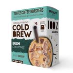 Toffee Coffee Roasters | Irish Cold Brew Bags| As Seen On Shark Tank | Easy Brew Coffee | Cold Brew Coffee | Pack of 4 Bags | 100% Arabica Grounded Coffee | Makes 16 Cups of Coffee |