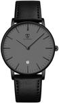 BlackGrey Mens Watches, Minimalist 