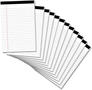 Legal Pads 5×8 Inch Notepad, 12 Pack Note Pads College Ruled Perforated Memo Pad for Work Study Daily Note Taking List, Lined Writing Pads Memo Refills Notepads for Office Home School, 30 Sheet/ Pad