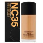 MACC Studio Fix Professional Waterproof oil-free Longlasting Liquid 24-hour colour-true foundation Matte Finish For Women, Girls 30ML - Shine-Free Liquid Foundation (NC-35, 30ML)