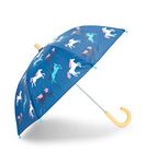 Hatley Girl's Printed Umbrella Raincoat, Colour Changing Prancing Horses, One Size