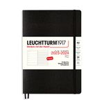 Leuchtturm1917 - Weekly Planner & Notebook Medium (A5) 2024, Softcover, 18 Months, Black, English