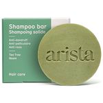 Arista Anti Dandruff Shampoo Bar | Sulfate Free Shampoo Bar | Tea Tree Oil, Neem Leaf Powder & Arnica Shampoo Bar | Antibacterial Shampoo Bar | Anti Dandruff Shampoo Women & Men | Vegan Shampoo Bar