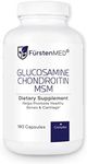 FürstenMED® Glucosamine Chondroitin MSM Supplement - Chondroitin & Glucosamine Nutritional Supplements for Bones & Normal Cartilage Health - Support Normal Joint Health with Vitamin C - 180 Capsules