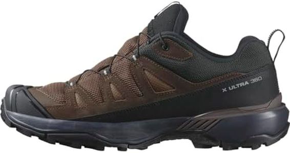 Salomon Men's X Ultra 360 Leather Gore-Tex Walking Shoe, Dark Earth/Delicioso/Sharkskin, 11 UK