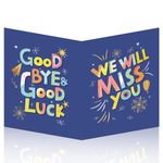 HOMANGA BIG Farewell Greeting Card, Leaving Card for Colleague, Farewell Guest Book, Good Bye Card, Moving Away Card for Coworker 35x55 cm, Congrats New Job, Retirement, Farewell Gifts for Men Women (WITH ENVELOPE)