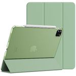 JETech Case for iPad Pro 11 Inch, 2022/2021/2020 Model, Slim Stand Hard Back Shell Smart Cover with Auto Wake/Sleep (Matcha Green)