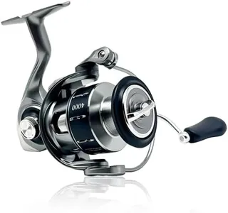 Spinning Fishing Reel – 5+1 Stainless Bearings, CNC Aluminum Spool, Brass Gear Shaft, Zinc Alloy Gear Plate, Nylon Body – Lightweight Saltwater/Freshwater Reel with Screw-in Aluminum Handle