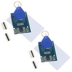 Electrobot Mifare RC522 RFID Card Sensor Module + S50 Blank Card + Key Ring for Arduino Raspberry Pi (Pack of 2)