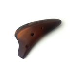 6 Hole Baby Dragon Tooth Ocarina - Soprano G - Strawfire Finish- Songbird - Legend - Myth- Free Songbook & Tutorial Included