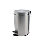 Harbour Housewares Bathroom Pedal Bin With Inner Bucket - 3 Litre Bin - Matt Finish