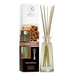 Cinnamon Reed Diffuser w/Natural Essential Cinnamon Oil 100ml - Fresh & Long Lasting Fragrance - Gift Set w/ 8 Bamboo Sticks - Best for Aromatherapy - Spa - Home - Office - Boutique