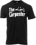 The Carpenter | Funny Woodworker Carpentry Humor Wood Worker Woodworking Joke T-Shirt for Men Women-(Adult,XL) Black