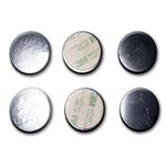 Shungite Sticker for Cell Phone Protection - Qty: 6 pcs pack - Size: O 22 mm - From Real Shungite Stones Type II