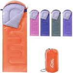 Kuzmaly Camping Sleeping Bag 3 Seasons Lightweight &Waterproof with Compression Sack Camping Sleeping Bag Indoor & Outdoor for Adults & Kids