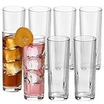 Set of 8 Cocktail Highball Glasses, Tall Drinking Glasses for Water, Juice, Cocktails, Beer and More, Elegant Bar Glasses, Italian, 10 oz Highball Glasses