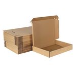 MEBRUDY 12x9x2 Inches Shipping Boxes Pack of 25, Small Corrugated Cardboard Box for Mailing Packing Literature Mailer