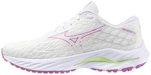 Mizuno Women's Wave Inspire 20 Running Shoe, White/Rosebud, 8