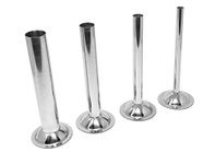 #10/#12 Stainless Steel Sausage Stuffing Tubes for Meat Grinder (Set of 4)