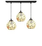 GAUVIK Linear 3 Light Cluster Robin Pendant Lamp/Hanging Lamp/Ceiling Light for Bedroom, Living Room, Restaurants, Dining, Coffee Shop, Home and Office.with Bulb