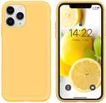 IceSword iPhone 11 Pro Case Yellow,11 Pro Case iPhone 11 Pro Silicone Case, Soft Microfiber Cloth, Apple iPhone 11 pro case 11 Pro Case iPhone Gel Rubber Full Body 5.8 iPhone 11 Pro - Yellow