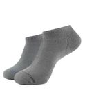 Jockey 7605 Men's Compact Cotton Stretch Low Show Socks with Stay Fresh Treatment_Gunmetal_Free Size