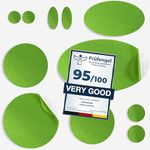 aZengear Repair Patches for Jackets, Tent, Shoe Toe, Clothing, Air Mattress, PVC Gear - Waterproof, Self-Adhesive, Tear-Cold-Heat-Resistant, Fix Down Puffer Coat (11 Pcs, Neon Green)