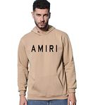 Moyzikh unisex-adult Cotton Blend Hooded Neck Sweatshirt (AMIRI-Hoodie-BEIGE-XL_Beige_XL)