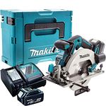 Makita DHS680Z 18V Brushless Circular Saw with 2 x 5.0Ah Batteries, Charger & Case