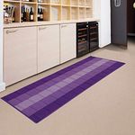 Status Contract Anti Slip Front Door Mat |(22"x55") Living Room Rug for Entrance Doors|Nylon Floor Mats for Home | Essential Small Rugs for Office, Bedroom & Kitchen| (Purple)