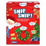 Skillmatics Art & Craft Christmas Kit - Snip, Snip Holiday Magic, Practice Scissor Skills with Activity Book, Fun & Creative, Gifts for Toddlers, Girls & Boys Ages 3, 4, 5, 6, 7