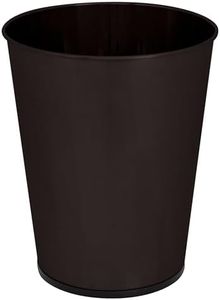 5 Liter Small Wastebasket | 11 Inches Height | Round Open Top | Trash Can | Bathroom | Bedroom | Kitchen | Dorm | Office | Disposal Waste Bin | Garbage Container | Oil Rubbed Bronze