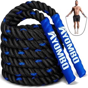 Jump Rope, Weighted Jump Rope for Fitness, 1 lb Heavy Jump Ropes for Men Women Kids, Battle Skipping Ropes for Exercise, Training Muscle Strength Speed Home Gym Workout Equipment
