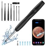 Ear Wax Removal Kit Ear Camera,Wolady 1080P FHD Earwax Remover Tool IP64 Waterproof,Wireless Ear Otoscope with 6 LED Lights,3.6mm Portable Visual Ear Cleaner for iPhone iPad Android Smart Phones