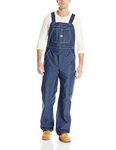 Red Kap Men's Denim Bib Overall, 40W x 32L