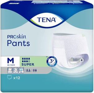 TENA ProSkin Pants Super, Heavy Incontinence, Medium, Pack of 12