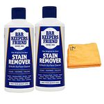 ZOPPER Bar Keepers Friend Original Stain Remover Powder with Microfiber cloth | 250g | Multi-Usable | Shifts Limescale and Soap Stains | For a Wide Range Of Surfaces | Pack of 2