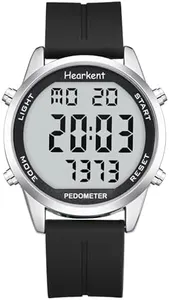 Pedometer Watch for Walking for Senior No App Required with Steps Calories Counter and LCD Large Numbers