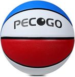 PECOGO Official Rubber Basketball 25.5" Outdoor Indoor Mens Basketball Ball Size 4 for Kids Youth Teen Boys and Girls Gift Ideas