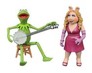 DIAMOND SELECT TOYS The Muppets Best of Series 1: Kermit & Miss Piggy Action Figure Two-Pack, Multicolor