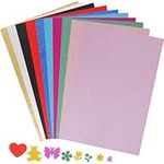 Glitter Paper Cardstock, 30 Pcs A4 Shiny Glitter Cards, 250gsm Glitter Colour Cardstock Paper Craft Card Sheets for DIY Craft Decoration